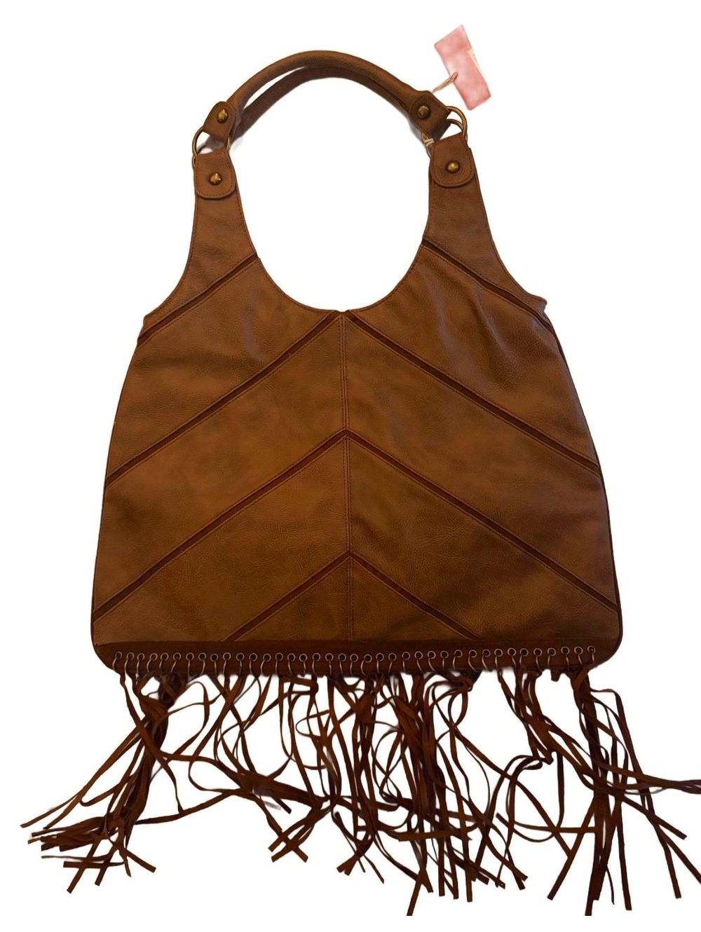 NWT 2007-2009 era Mossimo western cowgirl leather fringe bag